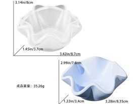 Molde silicona cuenco con volados